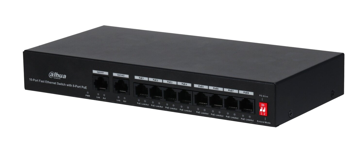 Сетевой PoE коммутатор DH-PFS3010-8ET-65